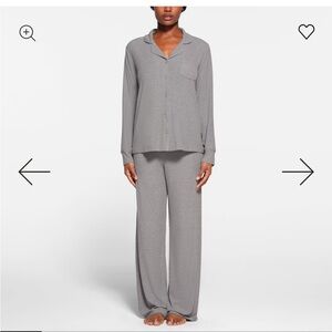 SKIMS Gray Pajama Set Intimates & Sleepwear
